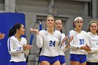 Volleyball vs MHC  Wheaton Women's Volleyball vs Mount Holyoke College. - Photo by Keith Nordstrom : Wheaton, Volleyball